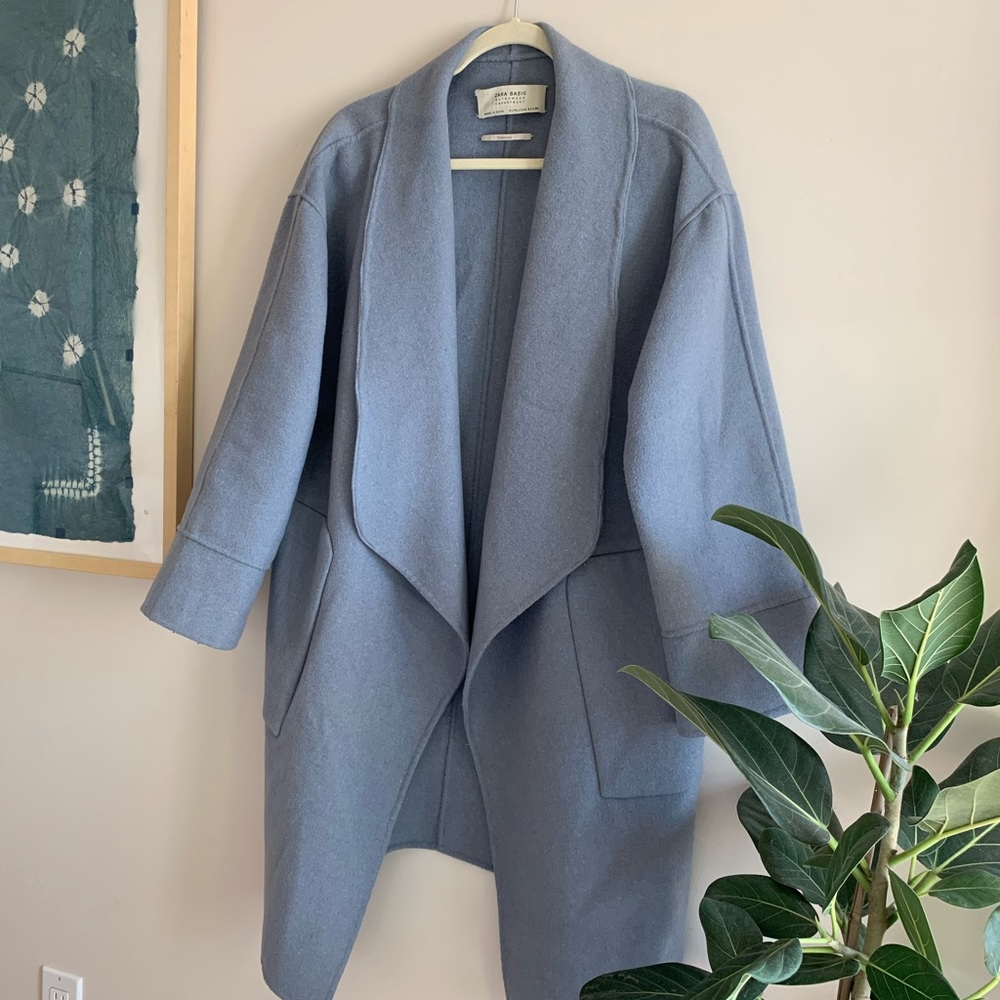 Zara blue coat